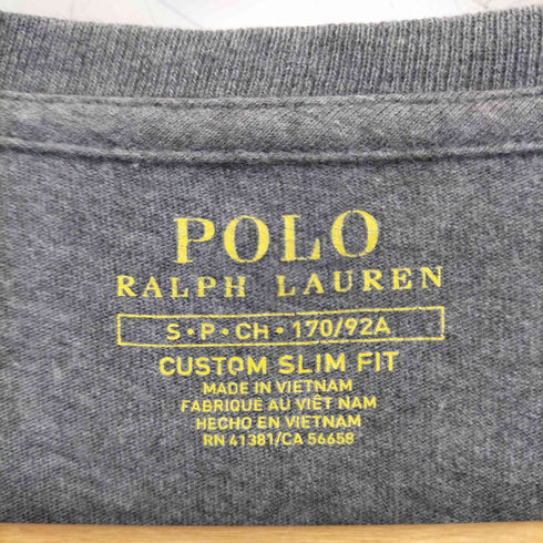 ポロラルフローレン POLO RALPH LAUREN CUSTOM SLIM FIT ビッグポニー刺繍ロゴ 半袖Tシャツ メンズ S