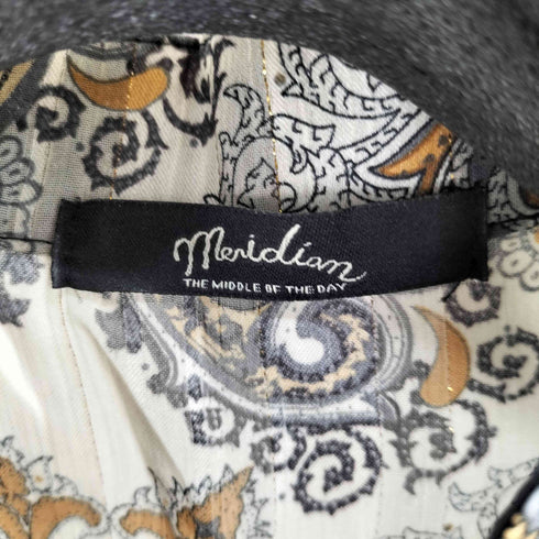 meridiam L/S 総柄 シアーワンピース レディース