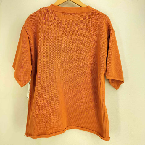 ナノユニバース NANO universe ポリメッシュリラックスクルーネックニットTシャツ メンズ M