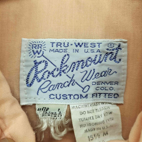 ROCKMOUNT 70s USA製 ウエスタンシャツ メンズ 15 1/2