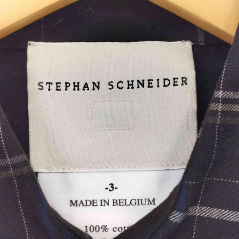ステファンシュナイダー STEPHAN SCHNEIDER チェック コットンシャツ メンズ JPN:3 3