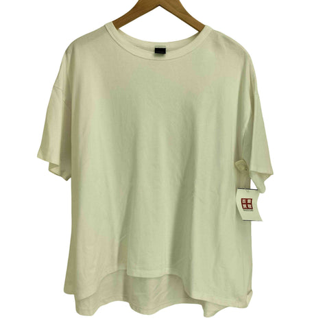 トラバイユマニュアル TRAVAIL MANUEL ミディ天竺 バックフレアTシャツ レディース