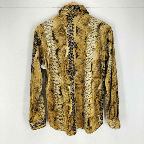 GLASS CAT 70s パイソン柄 ベロアL/S シャツ メンズ JPN:M