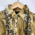 GLASS CAT 70s パイソン柄 ベロアL/S シャツ メンズ JPN:M