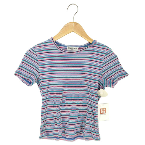 ジョルジュレッシュ GEORGES RECH マルチボーダー クルーネックTシャツ レディース