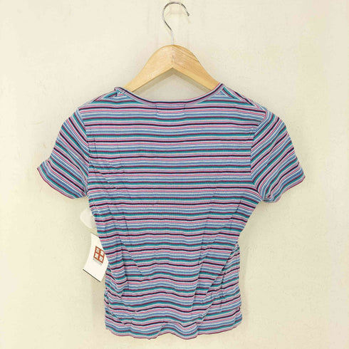 ジョルジュレッシュ GEORGES RECH マルチボーダー クルーネックTシャツ レディース