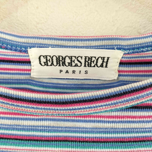 ジョルジュレッシュ GEORGES RECH マルチボーダー クルーネックTシャツ レディース