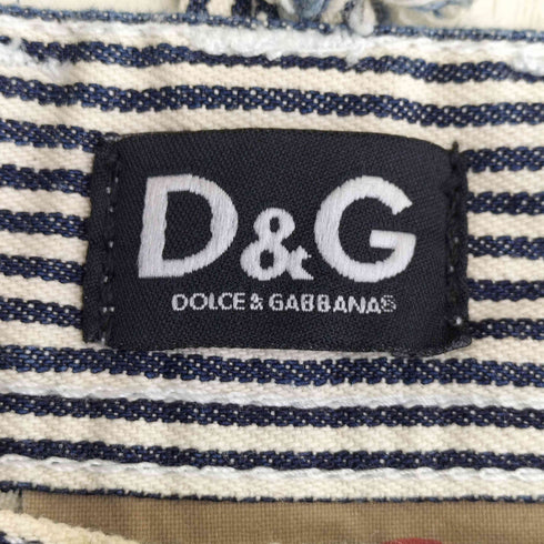 ディーアンドジードルチェアンドガッバーナ D&G DOLCE&GABBANA POWER TIGHT モロッコ製 ストライプパンツ メンズ 32