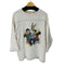 L/S キャラクタープリント Tシャツ メンズ import:L