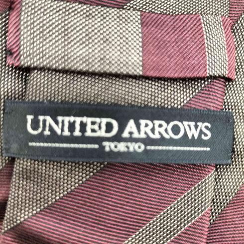 ユナイテッドアローズ UNITED ARROWS STEPHEN WALTERS シルクウールストライプネクタイ メンズ