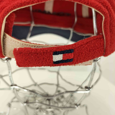 トミーヒルフィガー TOMMY HILFIGER 90S ロゴ刺繍 フリース 6パネルキャップ メンズ