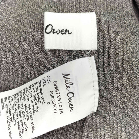ミラオーウェン Mila Owen ギャザーデザインオフショルリブニット レディース JPN:0