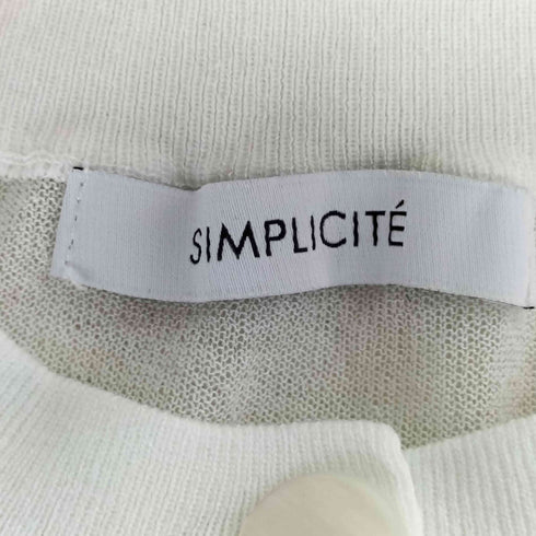 シンプリシテェ SIMPLICITE 手洗い可 / ショートクルーカーディガン レディース FREE
