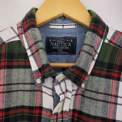 ノーティカ NAUTICA チェック ボタンダウン ネルシャツ メンズ import:XL