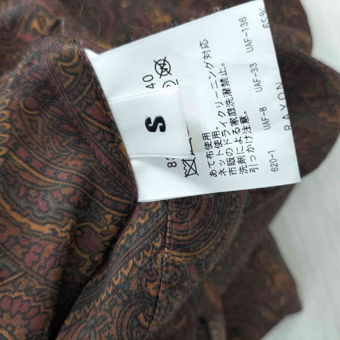 モンキータイム MONKEY TIME C/R PAISLEY WIDE ANKLE EASY イージーパンツ メンズ S