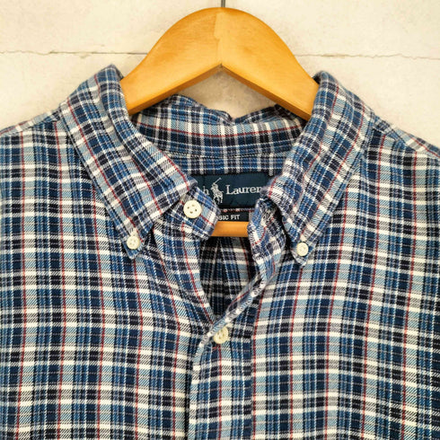 ラルフローレン RALPH LAUREN CLASSIC FIT ポニー刺繍 BD チェックシャツ メンズ