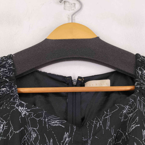 アンミール An MILLE 総柄シアーワンピース レディース