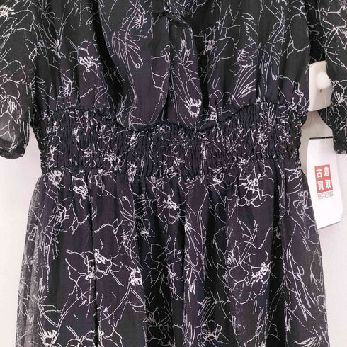 アンミール An MILLE 総柄シアーワンピース レディース