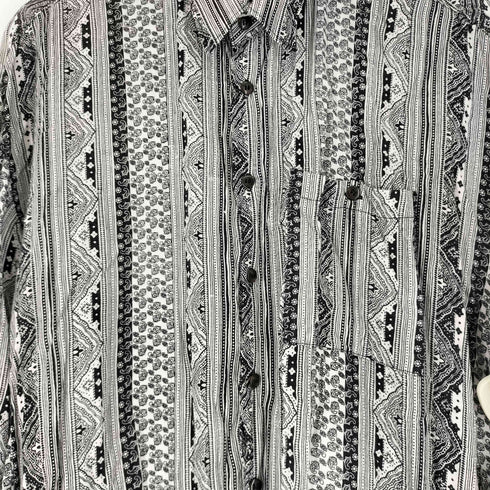 BRUTTINI 総柄 L/S レーヨンシャツ メンズ import:L