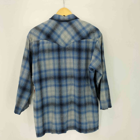 ペンドルトン PENDLETON 90S メキシコ製 ウール オンブレ ウエスタン ジップアップ シャツジャケット メンズ import:M