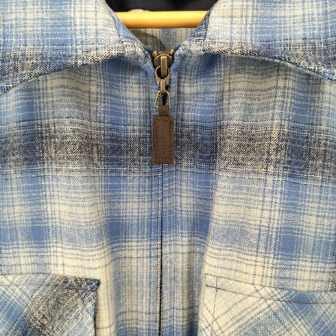 ペンドルトン PENDLETON 90S メキシコ製 ウール オンブレ ウエスタン ジップアップ シャツジャケット メンズ import:M