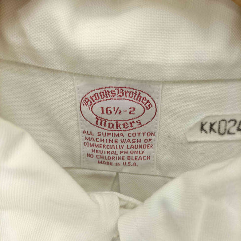 ブルックスブラザーズ BROOKS BROTHERS USA製 MOKERS コットン オックスフォードシャツ メンズ 16 1/2