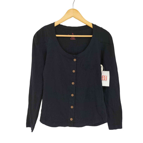 ヴィヴィアンウエストウッドレッドレーベル Vivienne Westwood RED LABEL 刺し子ロゴ ノーカラーカーディガン レディース 2