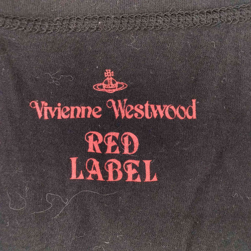 ヴィヴィアンウエストウッドレッドレーベル Vivienne Westwood RED LABEL 刺し子ロゴ ノーカラーカーディガン レディース 2