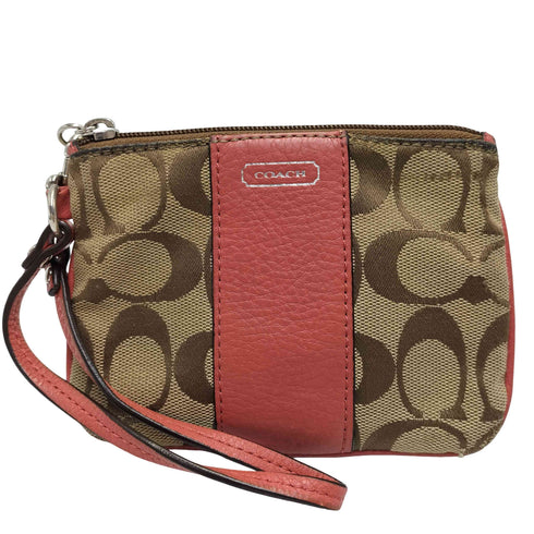 コーチ COACH シグネチャー 総柄 アクセサリー ポーチ レディース