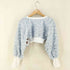 リルリリー lilLilly 25SS パフスリーブリボンカーディガン レディース FREE