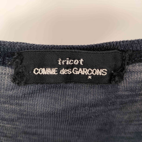 トリココムデギャルソン tricot COMME des GARCONS 90S~00S クロス S/S ニット レディース