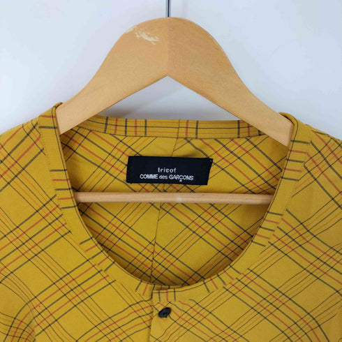 トリココムデギャルソン tricot COMME des GARCONS AD1993 90S 94SS チェック ウールシャツブラウス レディース