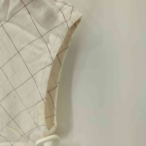 トリココムデギャルソン tricot COMME des GARCONS 90S~00S 丸襟 チェック ノースリーブブラウス レディース
