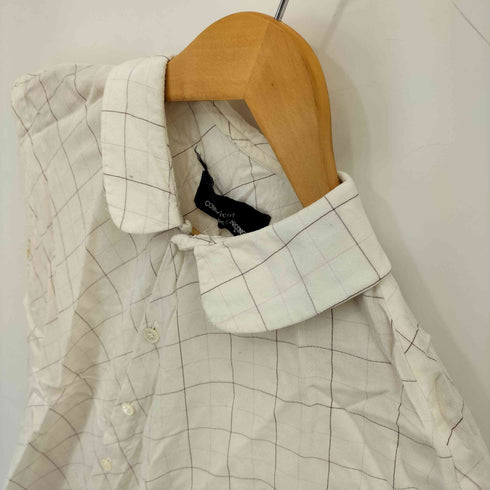 トリココムデギャルソン tricot COMME des GARCONS 90S~00S 丸襟 チェック ノースリーブブラウス レディース