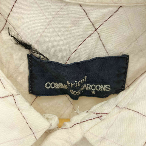 トリココムデギャルソン tricot COMME des GARCONS 90S~00S 丸襟 チェック ノースリーブブラウス レディース