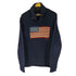 ポロバイラルフローレン Polo by RALPH LAUREN リネンコットン混フロント星条旗 タートルネックセーター ショールカラー メンズ import:L