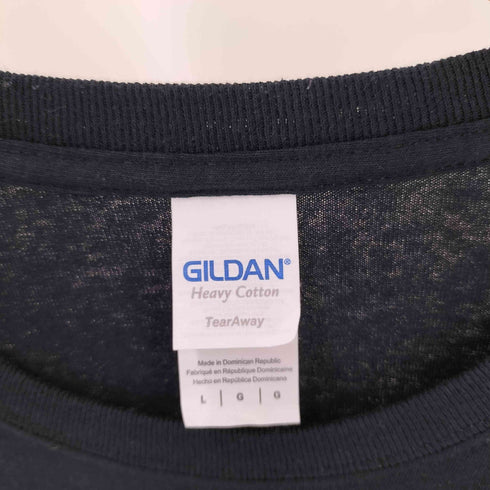 GILDAN ボディ 両面プリント デスメタル バンド クルーネック Tシャツ メンズ JPN:L