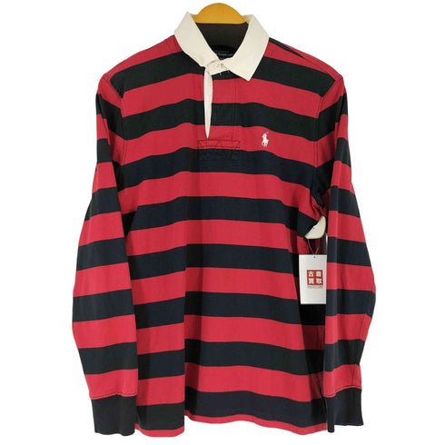 ポロバイラルフローレン Polo by RALPH LAUREN スモールポニー刺繍 L/S ラガーシャツ メンズ import:M