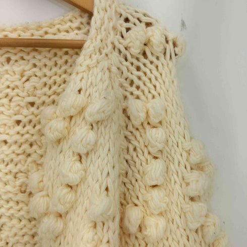 MORE self LOVE heart pompon knit レディース FREE