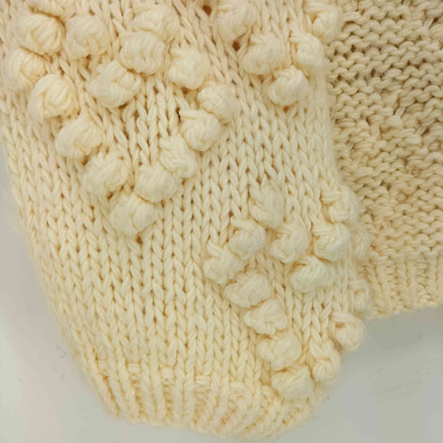 MORE self LOVE heart pompon knit レディース FREE