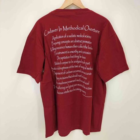 両面プリント デスメタル グラフィック クルーネック Tシャツ メンズ JPN:L
