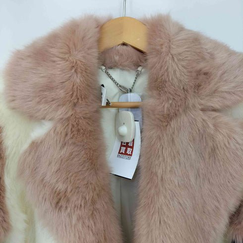 ジャッキー Jakke マルチカラー フェイクファーコート レディース UK:6