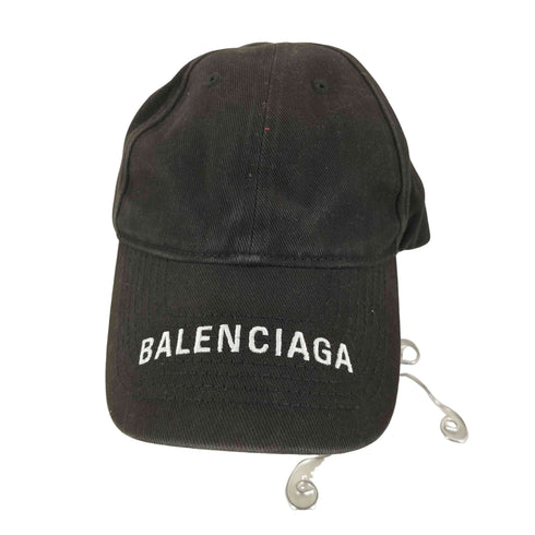 バレンシアガ BALENCIAGA HAT LOGO VISOR CAP メンズ L