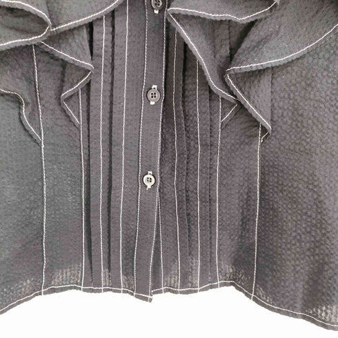 スライ SLY 24SS 2WAY SEERSUCKER FRILL ブラウス レディース FREE