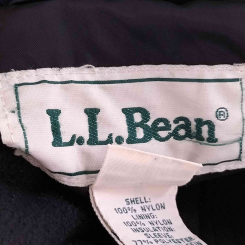 エルエルビーン L.L.Bean 90s ロゴ刺繍 裾ドローコード フーデッド ナイロン ジャケット メンズ import:L