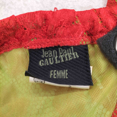 ジャンポールゴルチエフェム Jean Paul GAULTIER FEMME 90S サイコカラーレーストップブラ レディース