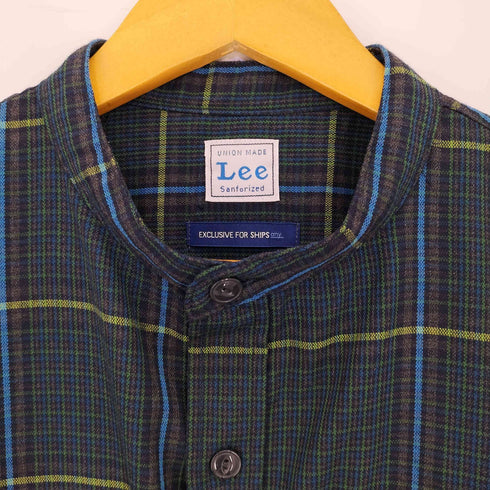 リー Lee 別注 チェック バンドカラーワンピース レディース FREE