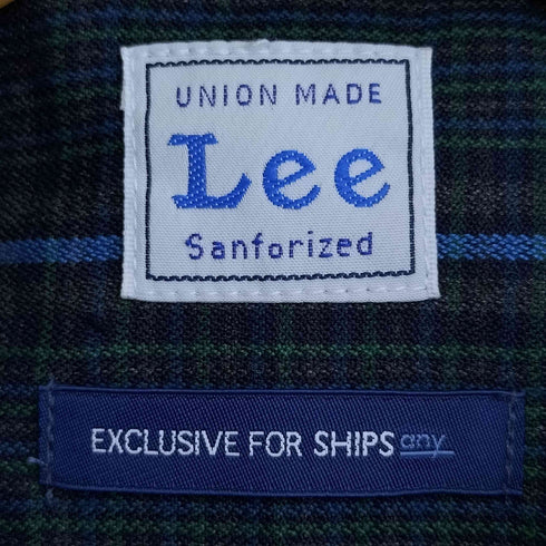 リー Lee 別注 チェック バンドカラーワンピース レディース FREE