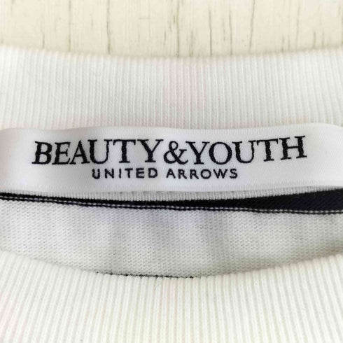ビューティーアンドユースユナイテッドアローズ BEAUTY & YOUTH UNITED ARROWS コットンコンビフレア 5分袖 プルオーバー レディース