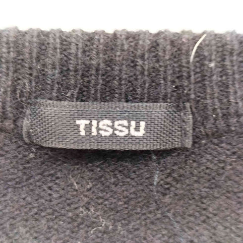 ユニバーサルティシュ UNIVERSAL TISSU カシミヤ混 Vネックニット レディース